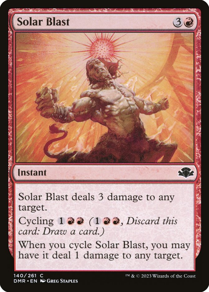 Solar Blast 140/261 (Dominaria Remastered)  - Foil