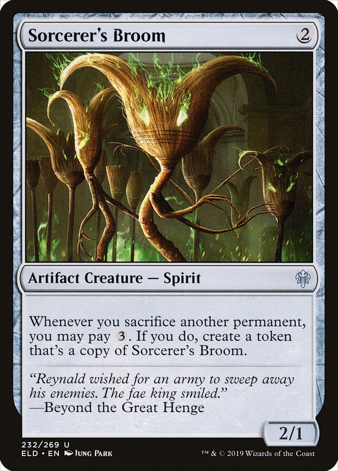 Sorcerer's Broom 232/269 (Throne of Eldraine)  - Foil