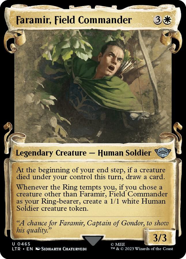 Faramir, Field Commander 465 (Universes Beyond: The Lord of the Rings: Tales of Middle-earth)  - Showcase Scroll Foil