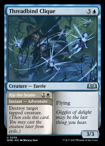 Threadbind Clique // Rip the Seams 239 (Wilds of Eldraine)  - Foil