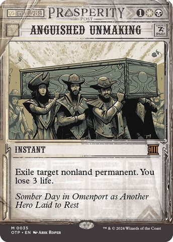 Anguished Unmaking 35/65 (Outlaws of Thunder Junction: Breaking News)  - Showcase