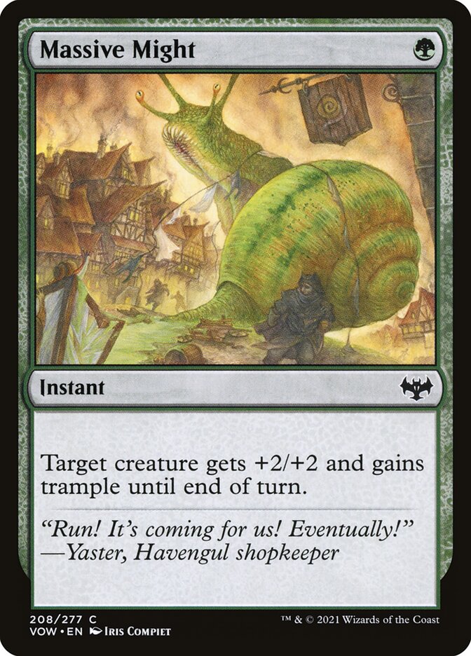 Massive Might 208/277 (Innistrad: Crimson Vow)  - Foil
