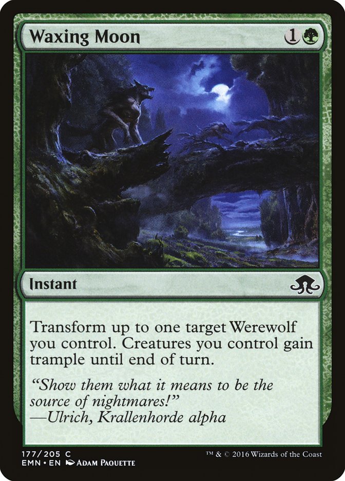 Waxing Moon 177/205 (Eldritch Moon)  - Foil
