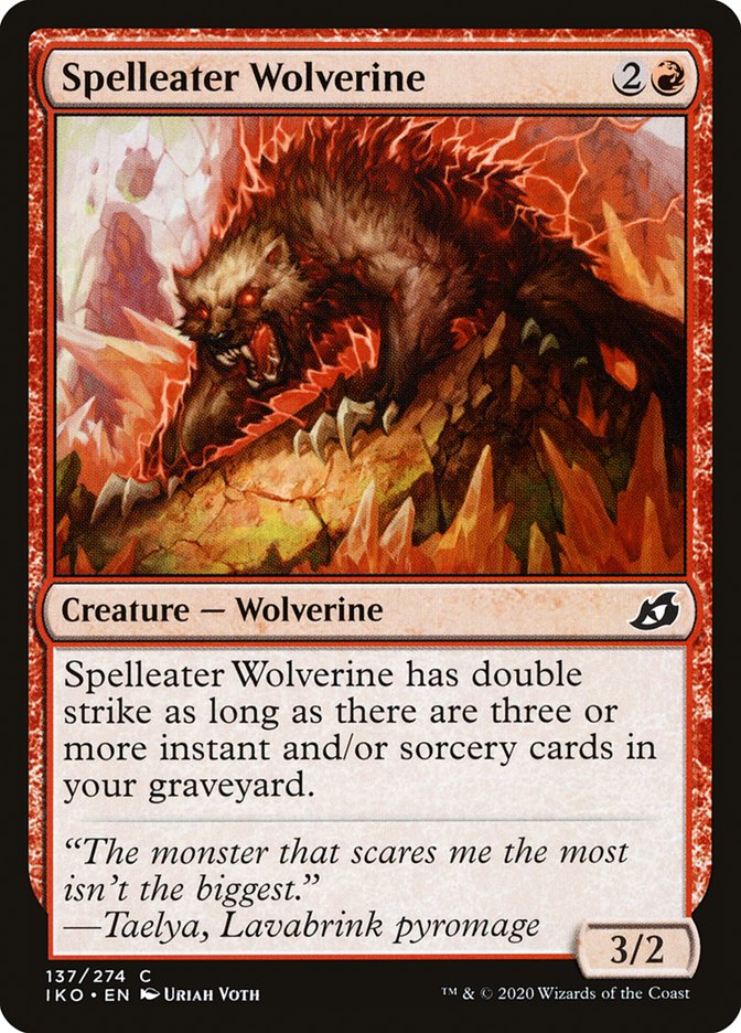 Spelleater Wolverine 137/274 (Ikoria: Lair of Behemoths)  - Foil