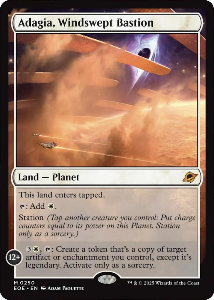 Adagia, Windswept Bastion 250 (Edge of Eternities)  - Foil