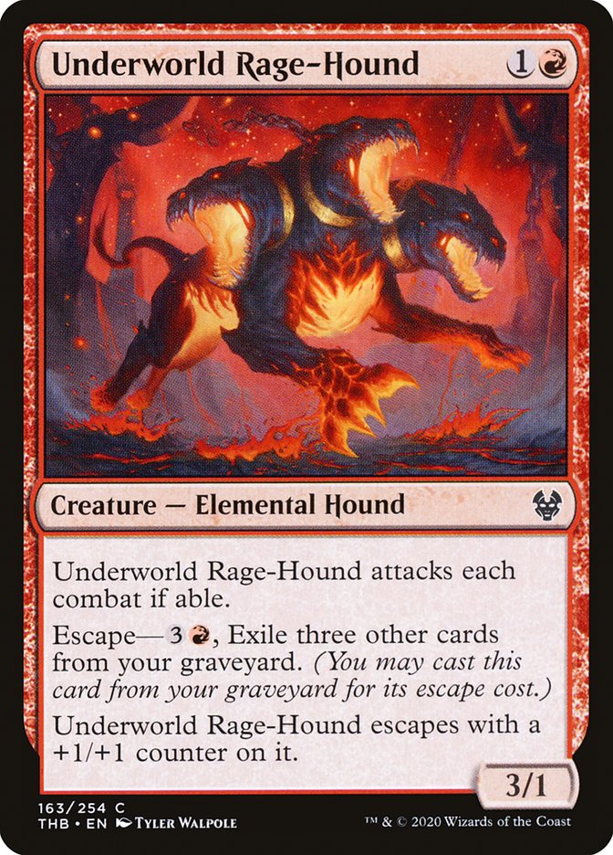 Underworld Rage-Hound 163/254 (Theros Beyond Death)  - Foil