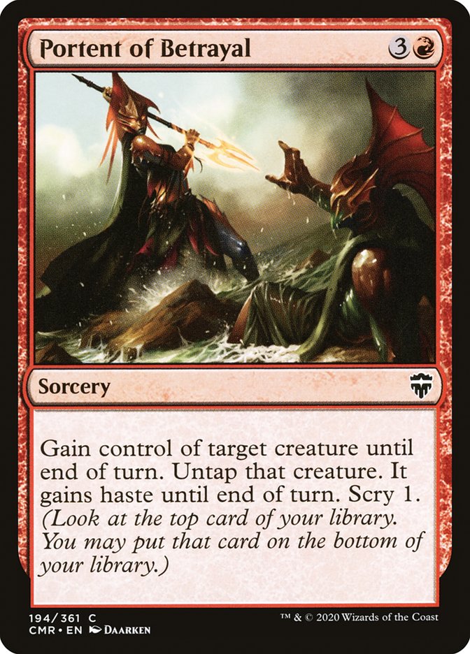 Portent of Betrayal 194 (Commander Legends)  - Foil