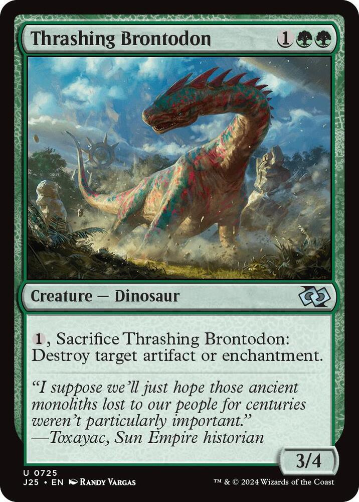 Thrashing Brontodon 725/779 (Foundations Jumpstart) 