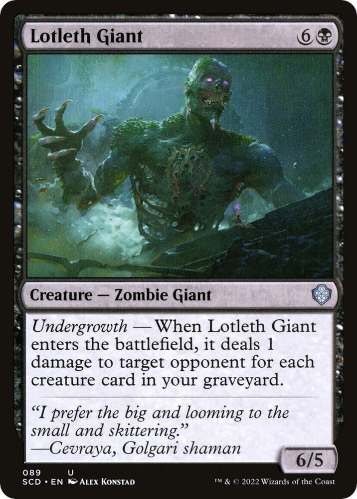 Lotleth Giant 89/352 (Starter Commander Decks) 