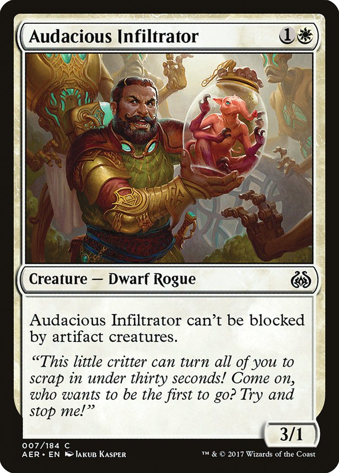 Audacious Infiltrator 7/184 (Aether Revolt) 