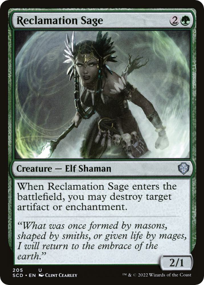 Reclamation Sage 205/352 (Starter Commander Decks) 