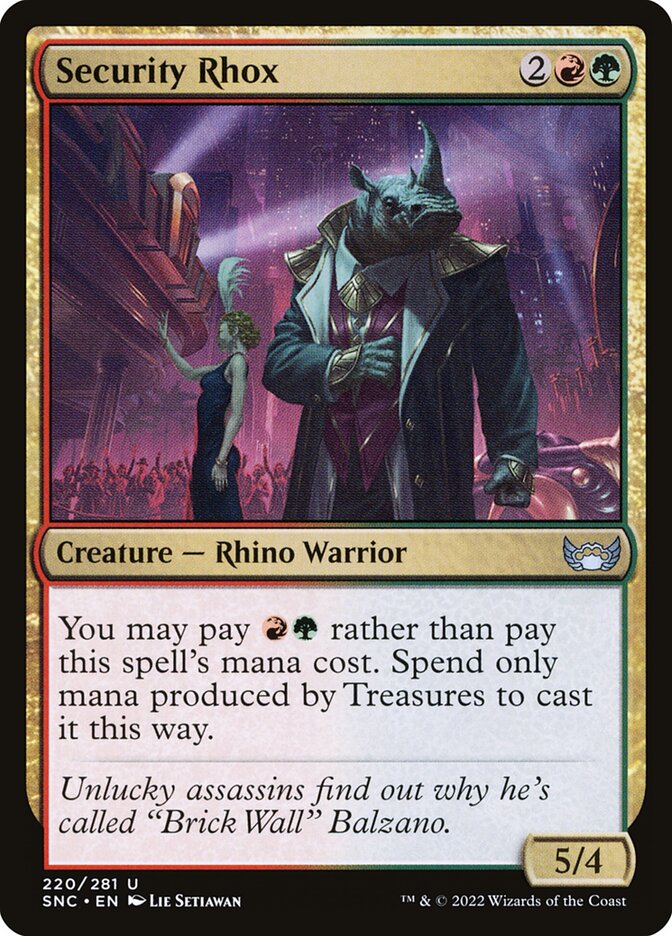 Security Rhox 220/281 (Streets of New Capenna)  - Foil