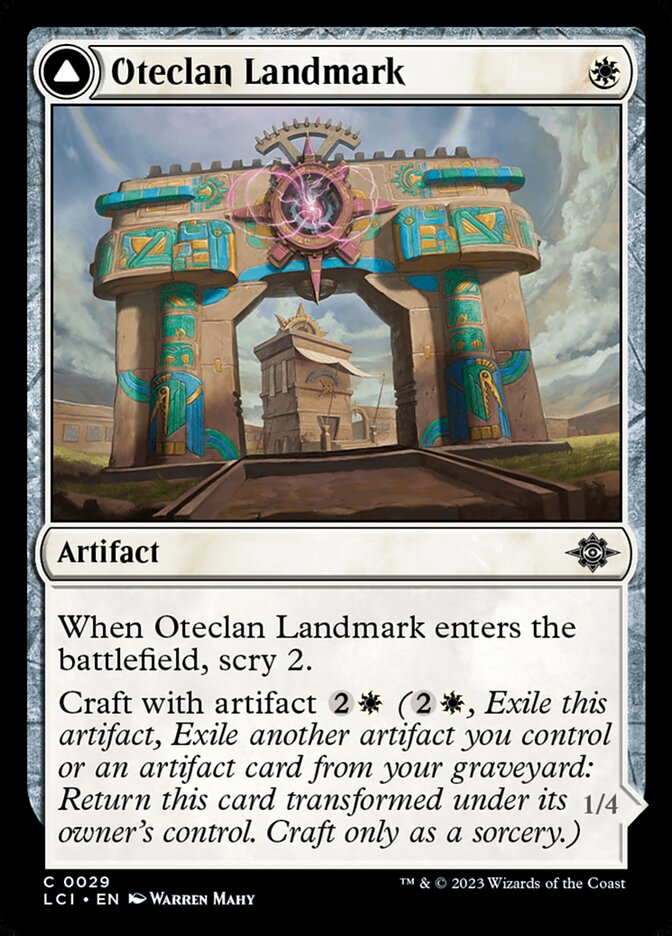 Oteclan Landmark // Oteclan Levitator 29/291 (The Lost Caverns of Ixalan)  - Foil