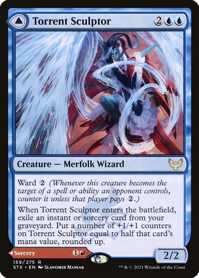 Torrent Sculptor // Flamethrower Sonata 159 (Strixhaven: School of Mages) 