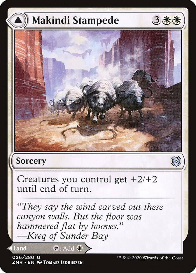 Makindi Stampede // Makindi Mesas 26/280 (Zendikar Rising) 