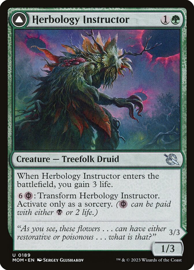 Herbology Instructor // Malady Invoker 189/291 (March of the Machine)  - Foil