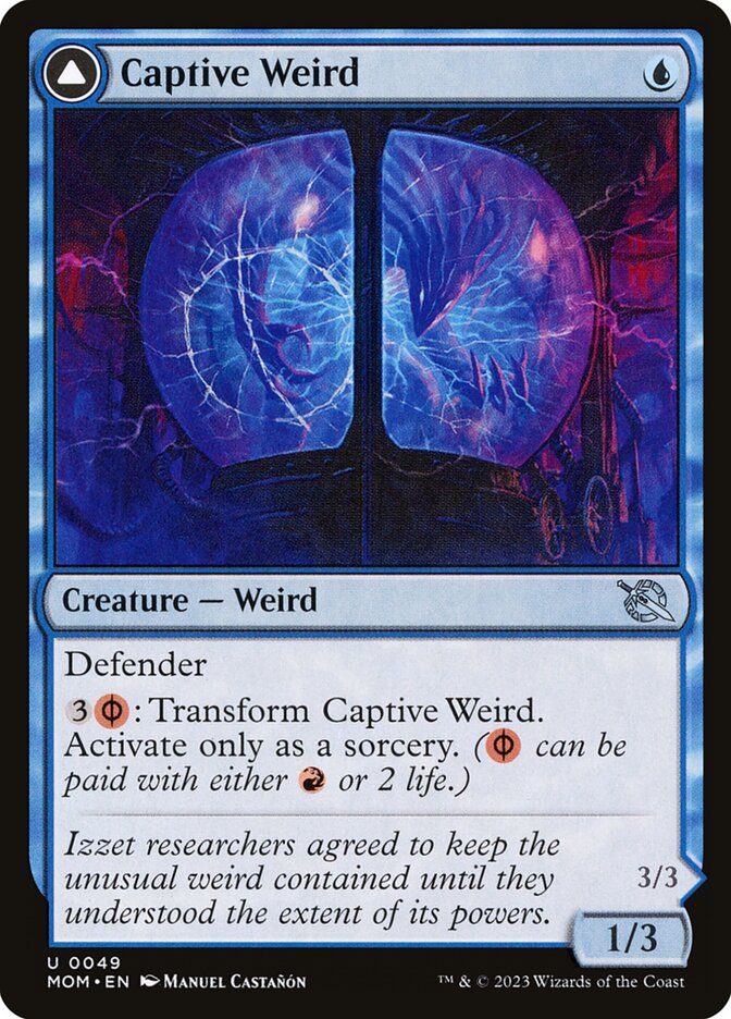 Captive Weird // Compleated Conjurer 49/291 (March of the Machine)  - Foil