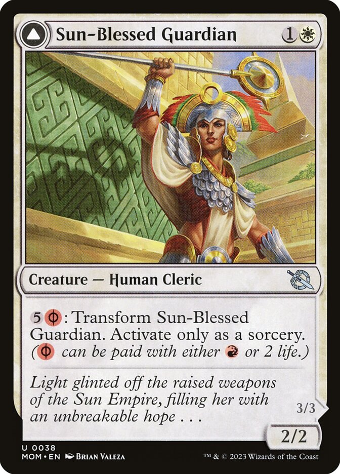 Sun-Blessed Guardian // Furnace-Blessed Conqueror 38/291 (March of the Machine) 