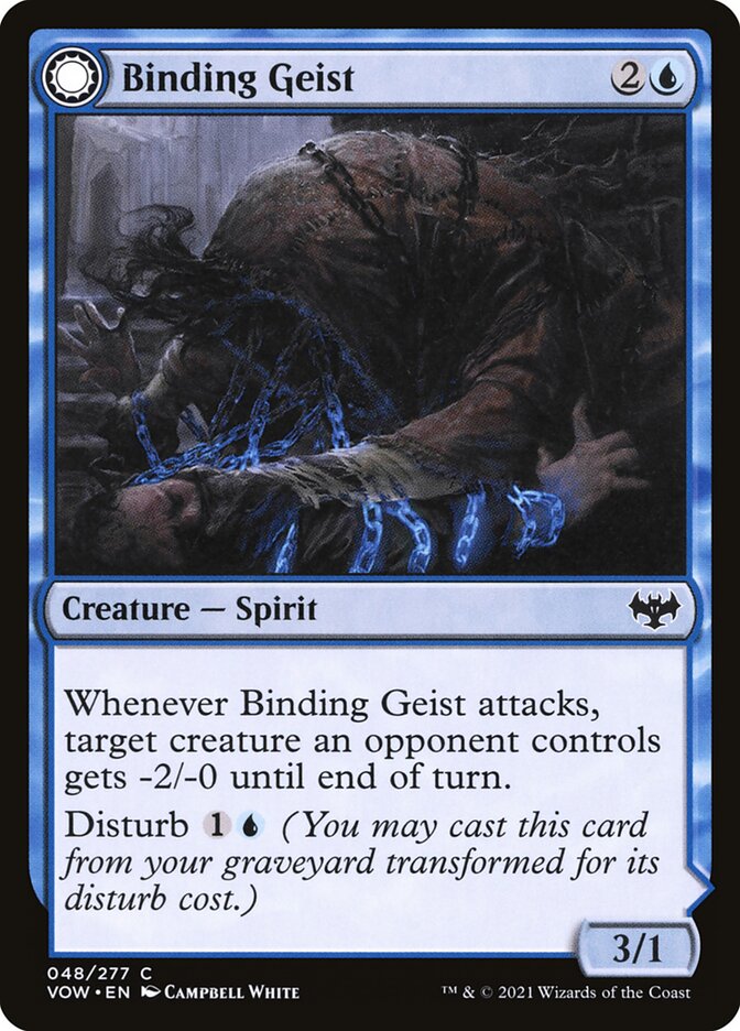 Binding Geist // Spectral Binding 48/277 (Innistrad: Crimson Vow)  - Foil
