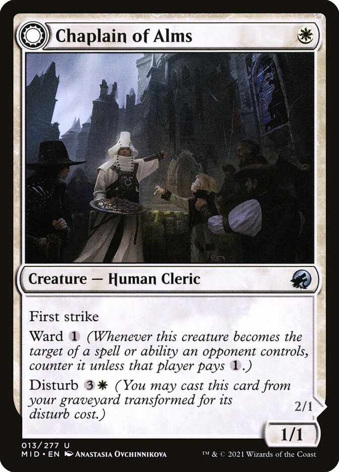 Chaplain of Alms // Chapel Shieldgeist 13/277 (Innistrad: Midnight Hunt) 
