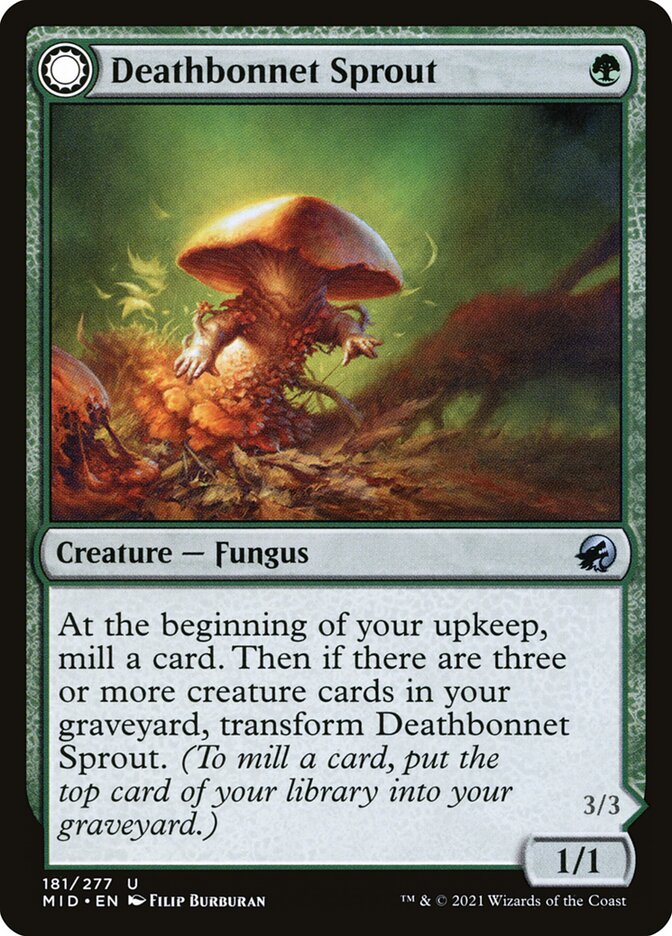 Deathbonnet Sprout // Deathbonnet Hulk 181/277 (Innistrad: Midnight Hunt) 