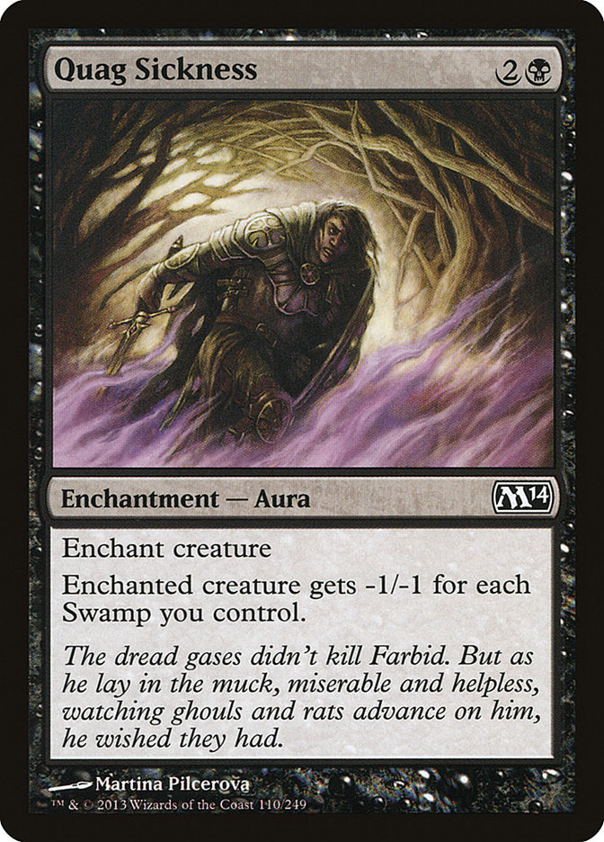 Quag Sickness 110/249 (Magic 2014 (M14)) 