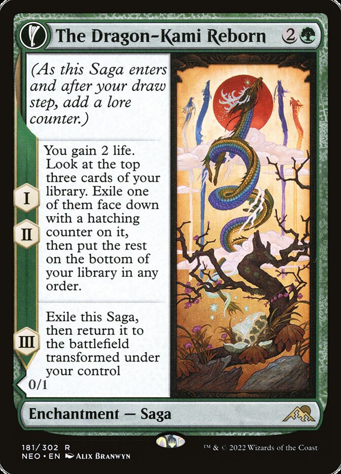 The Dragon-Kami Reborn // Dragon-Kami's Egg 181/302 (Kamigawa: Neon Dynasty) 