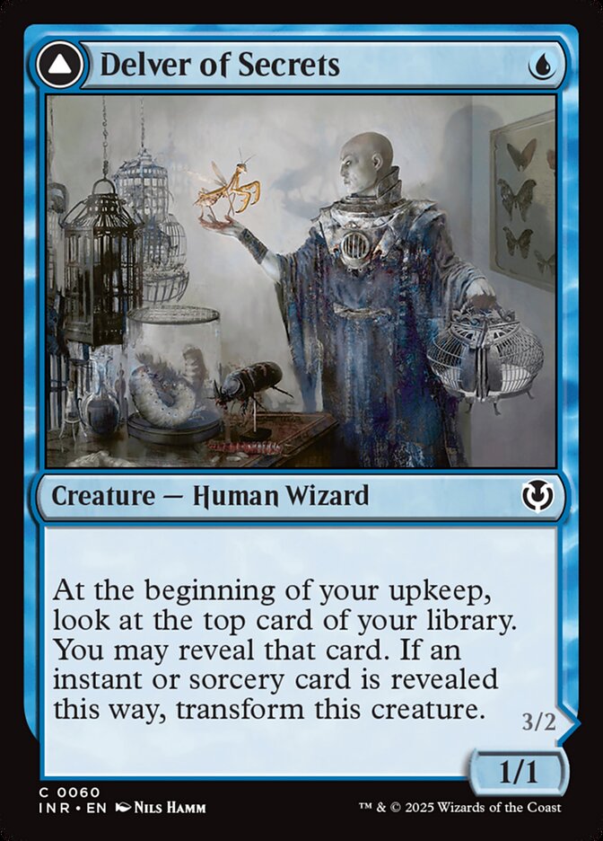 Delver of Secrets // Insectile Aberration 60 (Innistrad Remastered)  - Foil