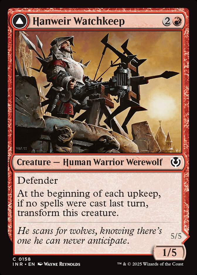 Hanweir Watchkeep // Bane of Hanweir 158/287 (Innistrad Remastered)  - Foil