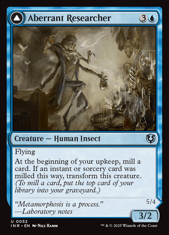 Aberrant Researcher // Perfected Form 52 (Innistrad Remastered)  - Foil