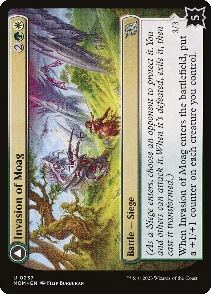 Invasion of Moag // Bloomwielder Dryads 237/291 (March of the Machine) 