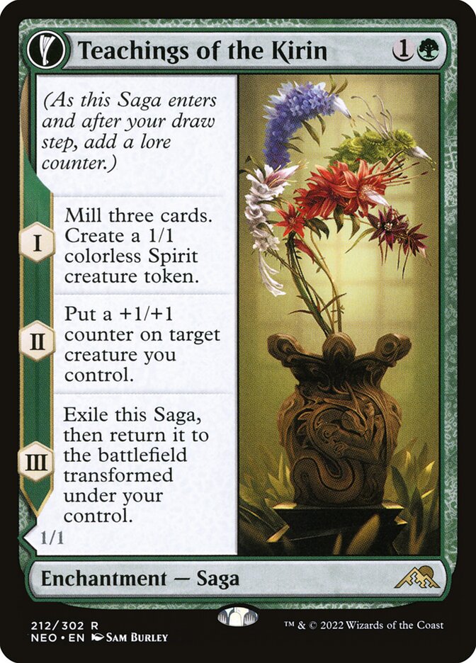 Teachings of the Kirin // Kirin-Touched Orochi 212 (Kamigawa: Neon Dynasty)  - Foil