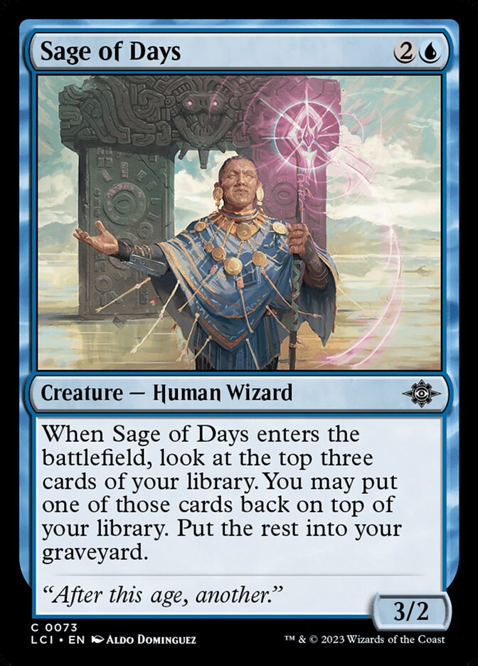 Sage of Days 73/291 (The Lost Caverns of Ixalan)  - Foil