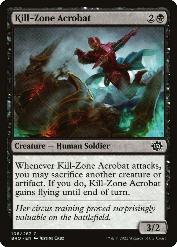 Kill-Zone Acrobat 106/287 (The Brothers' War)  - Foil