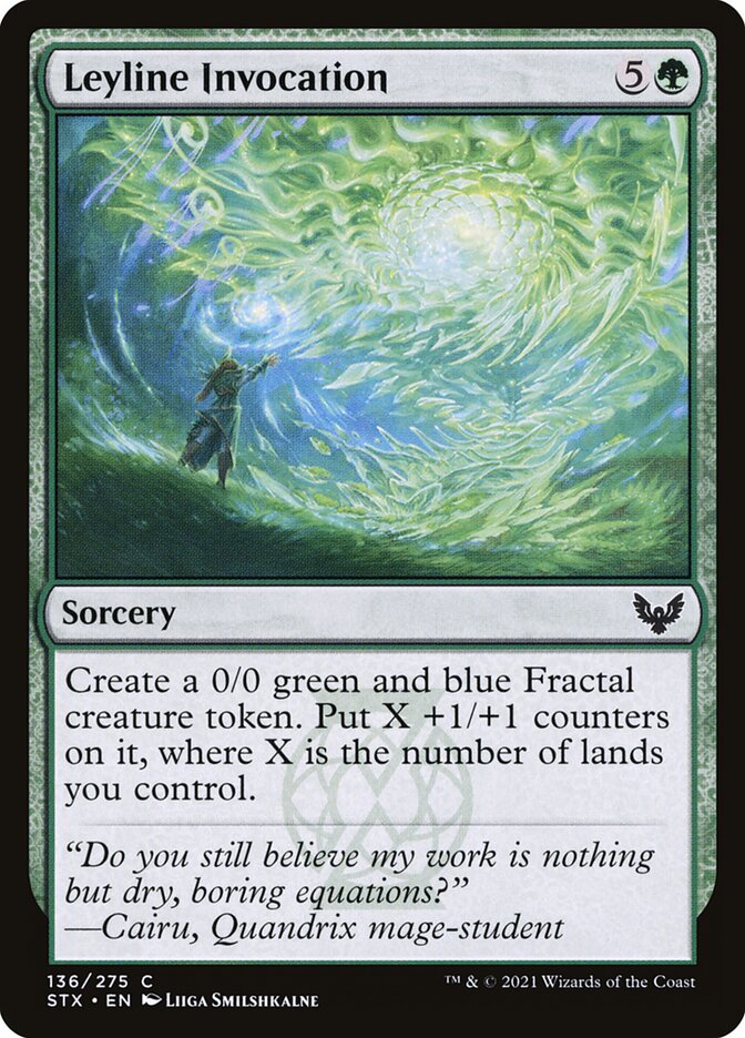 Leyline Invocation 136 (Strixhaven: School of Mages)  - Foil