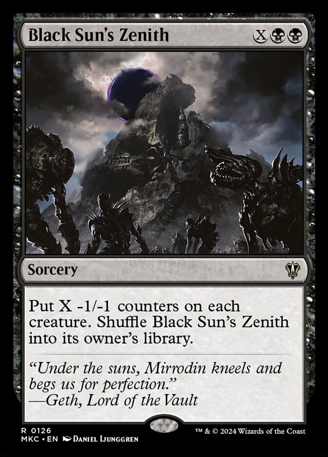 Black Sun's Zenith 126/311 (Commander: Murders at Karlov Manor) 