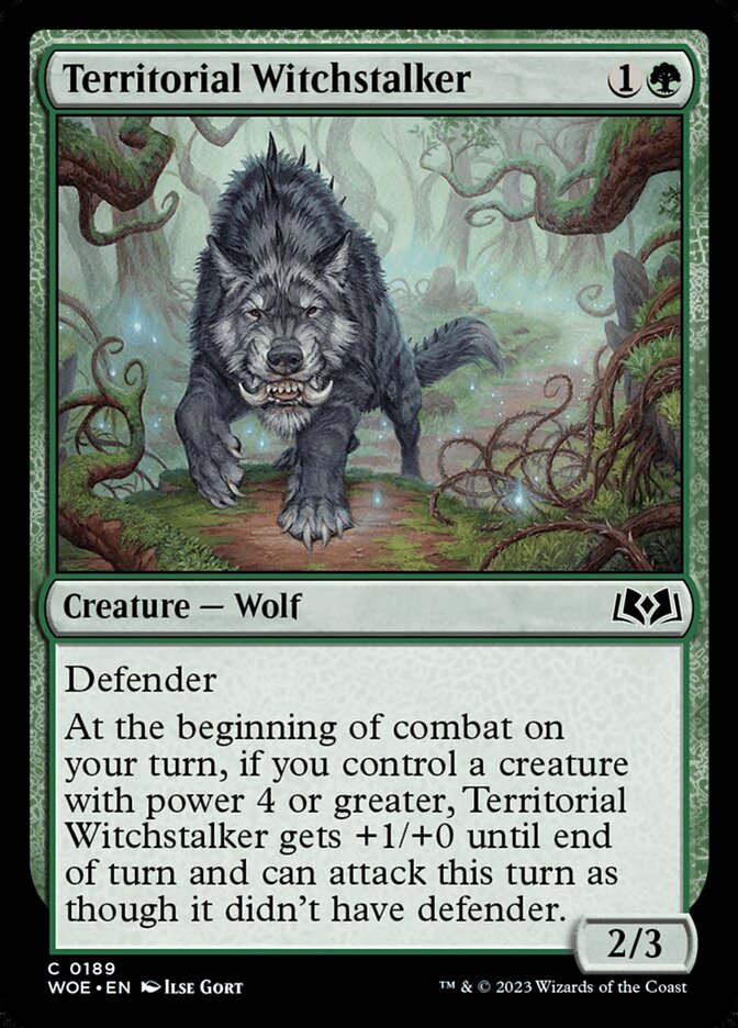 Territorial Witchstalker 189/276 (Wilds of Eldraine)  - Foil