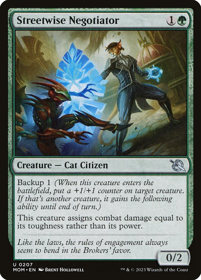 Streetwise Negotiator 207/291 (March of the Machine)  - Foil