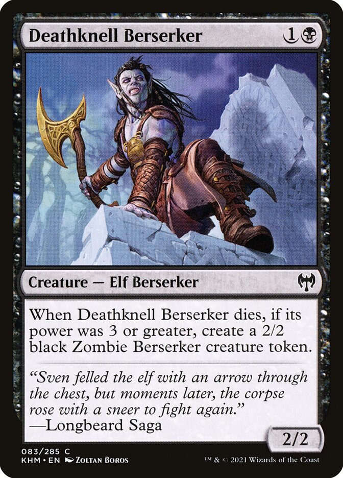 Deathknell Berserker 83/285 (Kaldheim)  - Foil