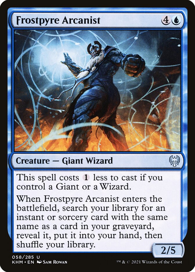 Frostpyre Arcanist 58/285 (Kaldheim)  - Foil