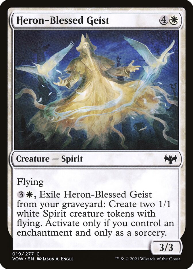 Heron-Blessed Geist 19/277 (Innistrad: Crimson Vow) 