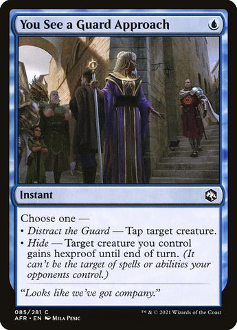 You See a Guard Approach 85 (Adventures in the Forgotten Realms)  - Foil