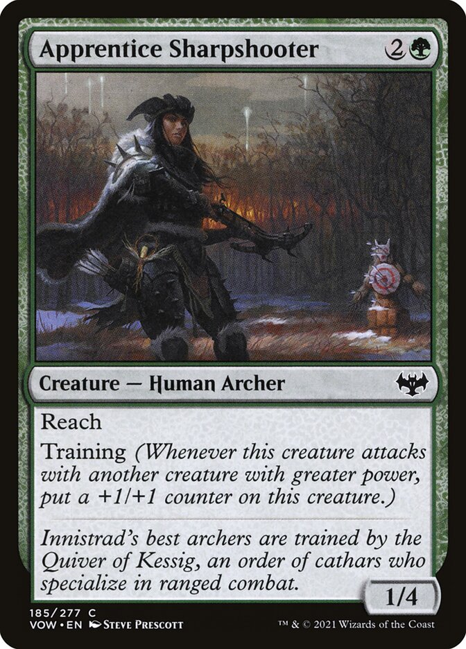 Apprentice Sharpshooter 185/277 (Innistrad: Crimson Vow)  - Foil