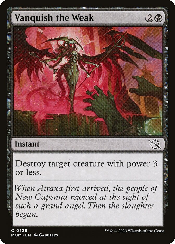 Vanquish the Weak 129/291 (March of the Machine)  - Foil