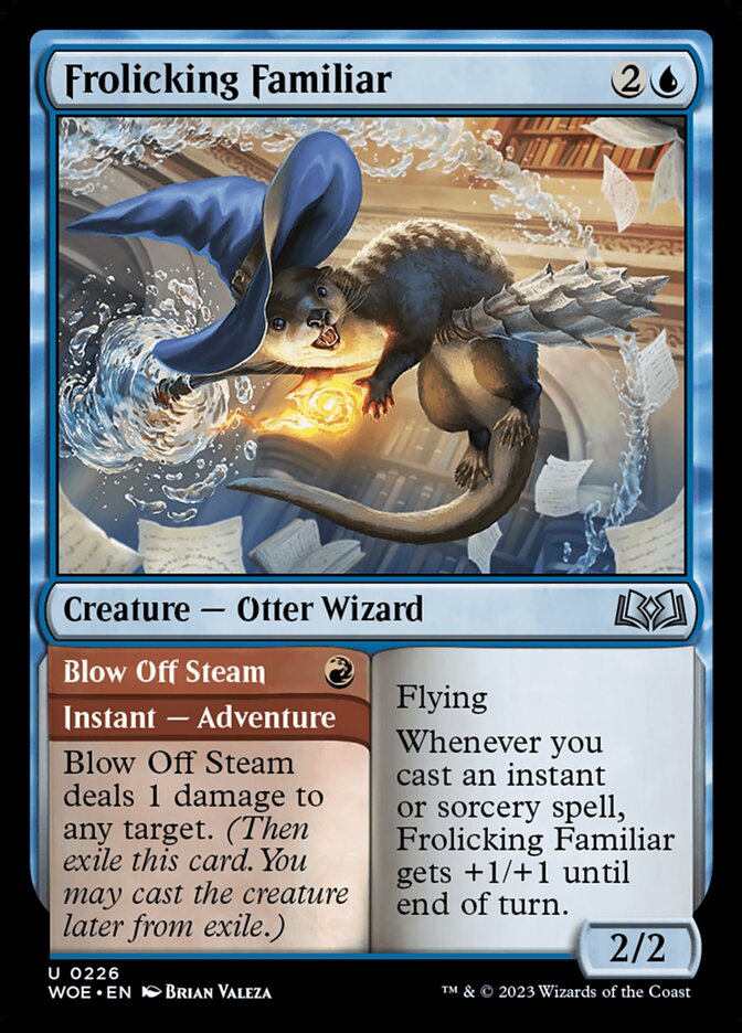 Frolicking Familiar // Blow Off Steam 226 (Wilds of Eldraine)  - Foil