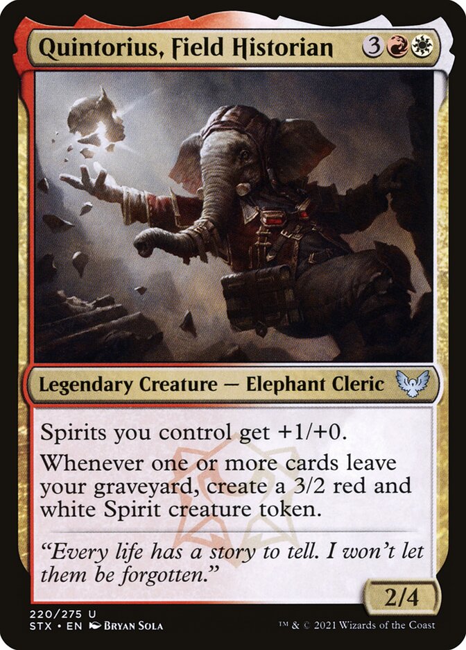 Quintorius, Field Historian 220 (Strixhaven: School of Mages) 