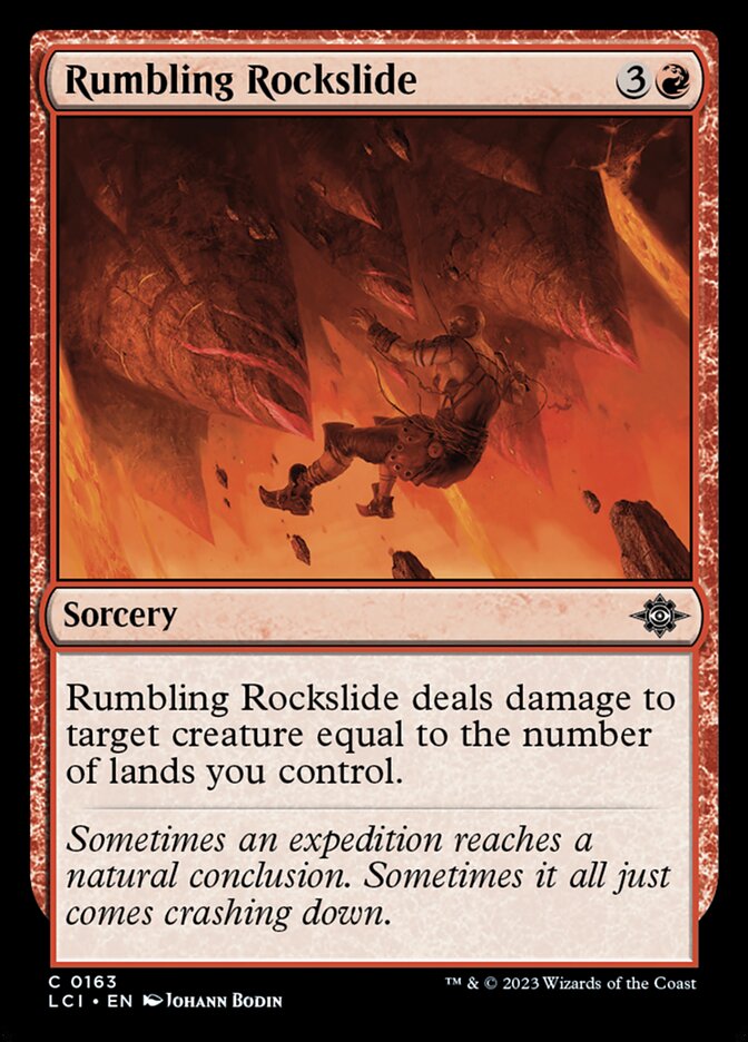 Rumbling Rockslide 163/291 (The Lost Caverns of Ixalan)  - Foil
