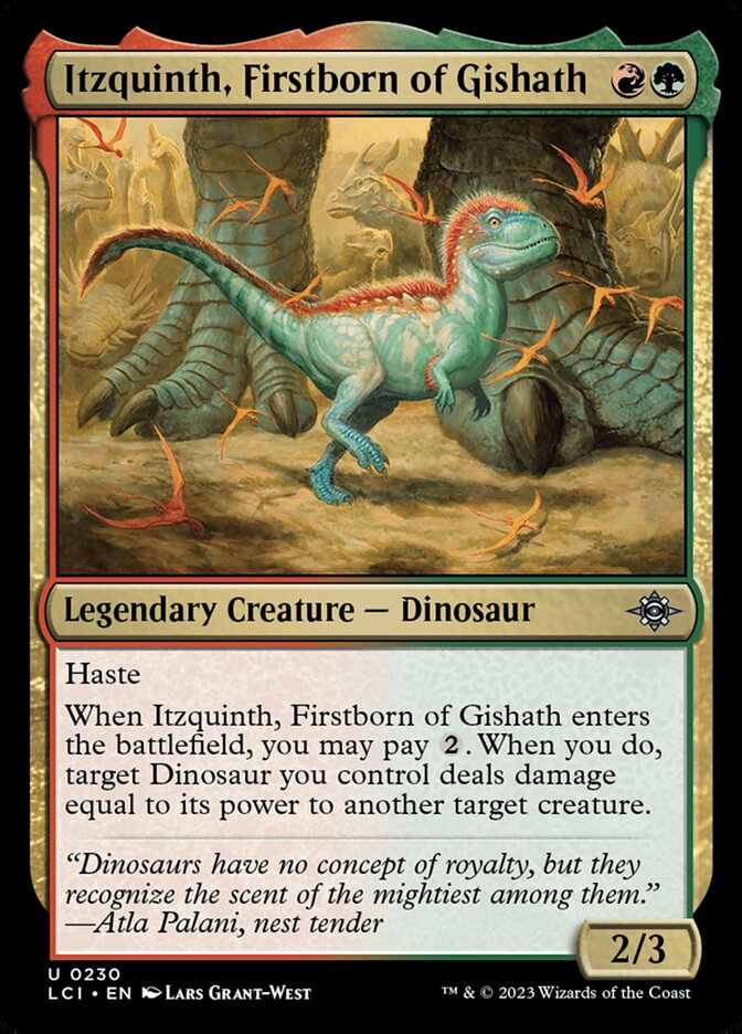 Itzquinth, Firstborn of Gishath 230/291 (The Lost Caverns of Ixalan) 