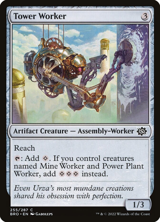 Tower Worker 255 (The Brothers' War)  - Foil