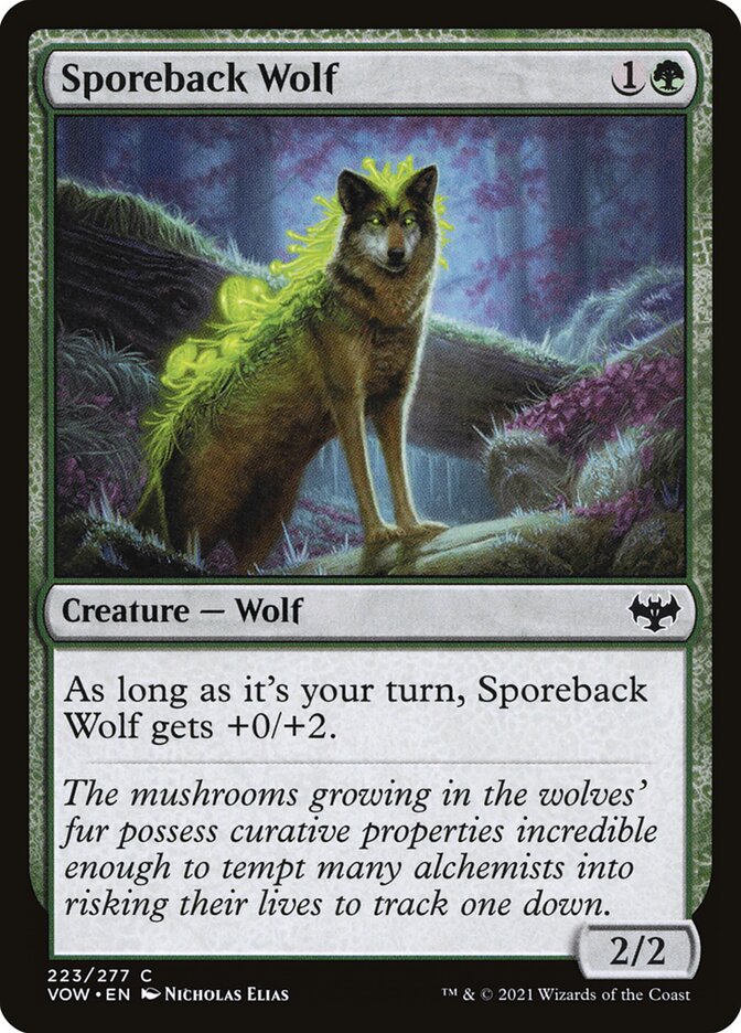 Sporeback Wolf 223/277 (Innistrad: Crimson Vow)  - Foil